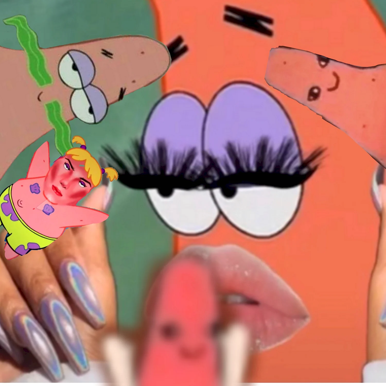 Патрик с ногтями