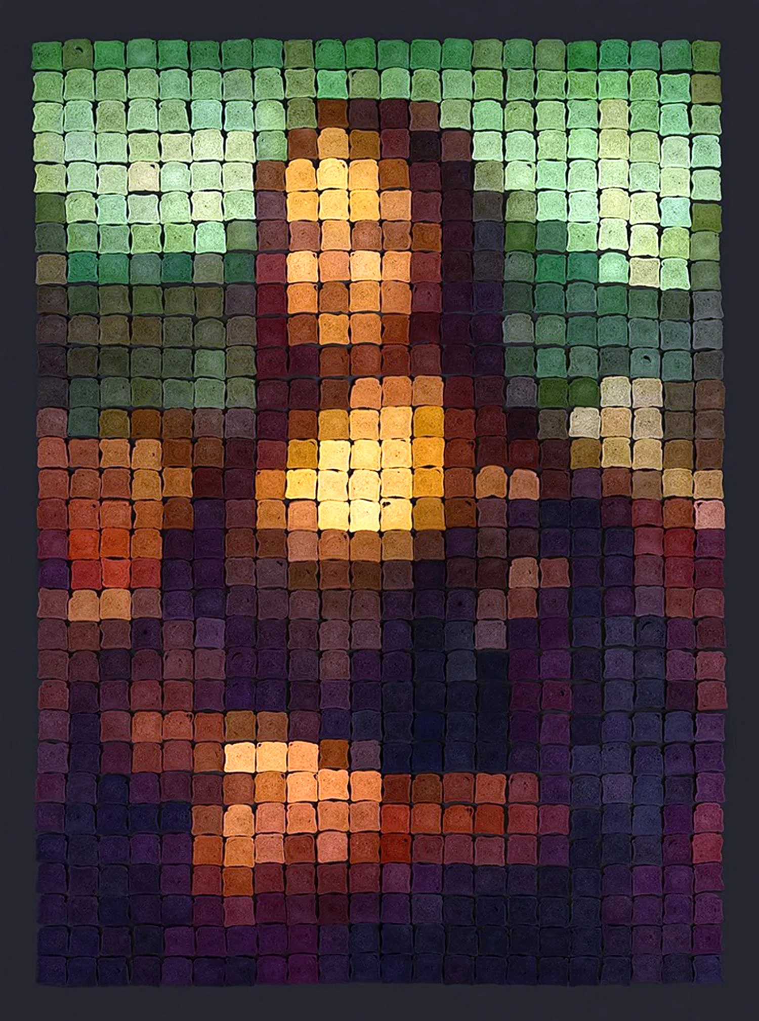 Пикселизация Мона Лиза