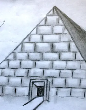 Пирамида Хеопса для срисовки