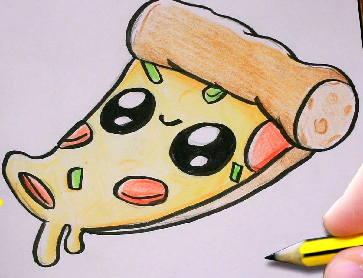 Пицца для срисовки