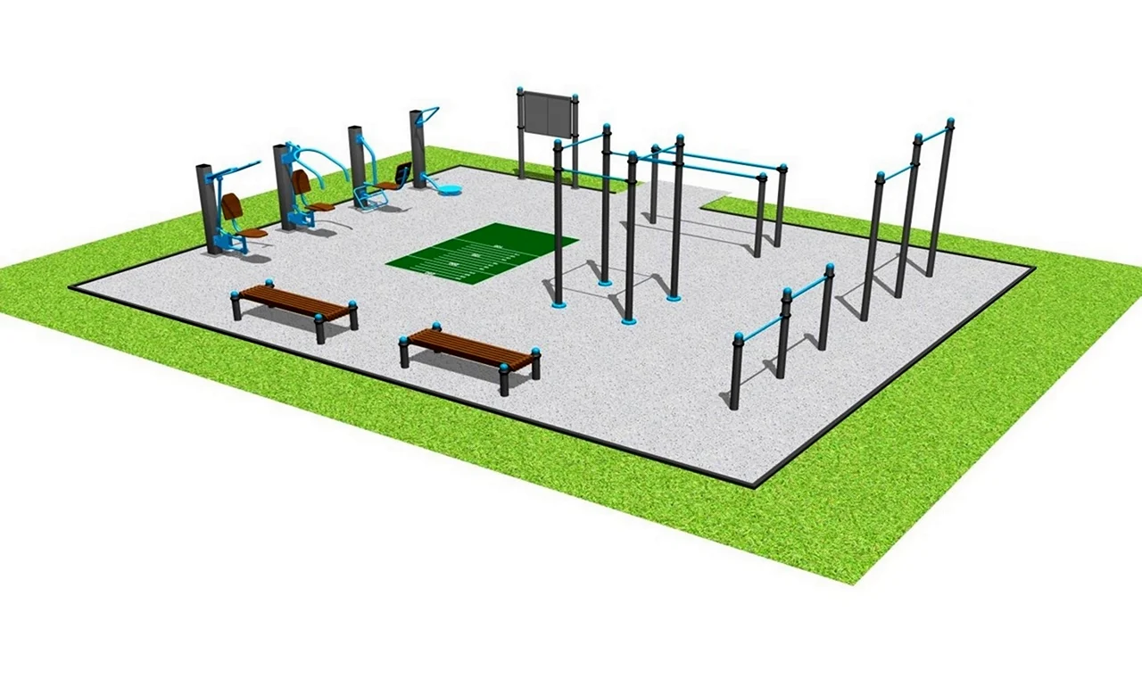 Площадка для Workout планировка