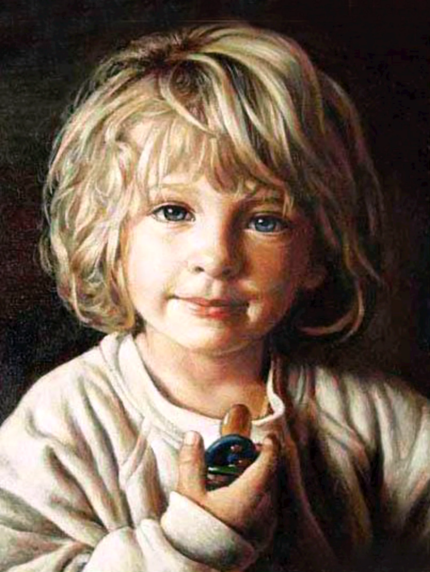Портрет маленький мальчик масло