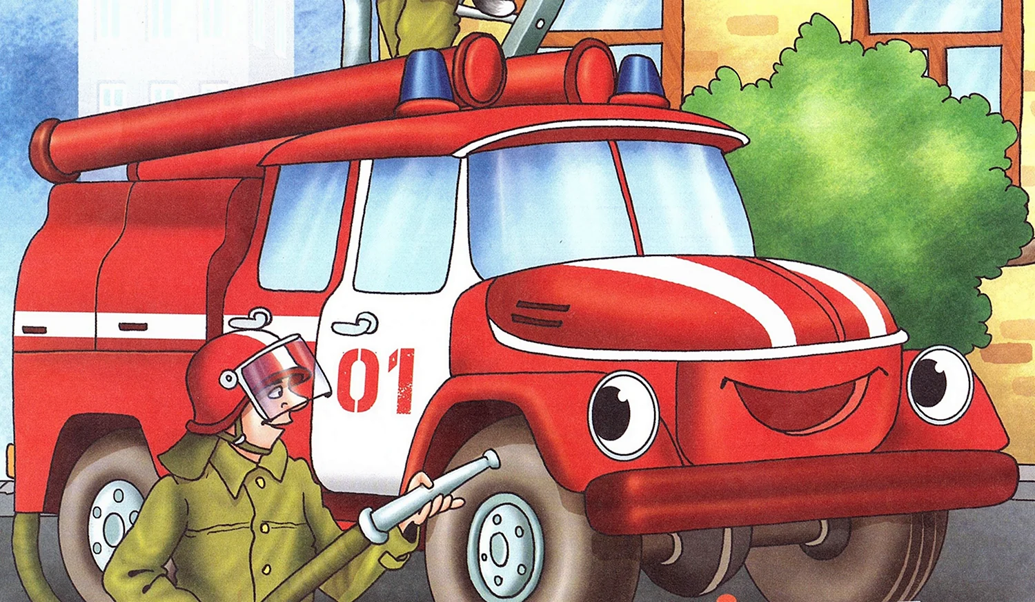Пожарная машина ЗИЛ 131 рисунок