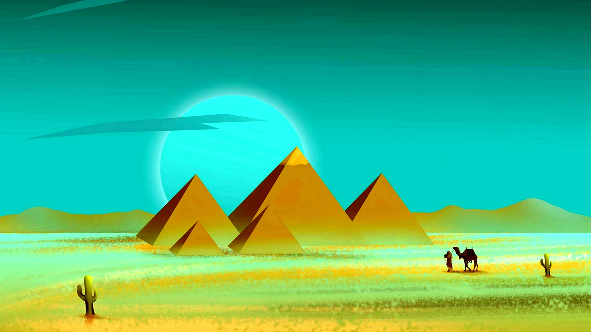 Пустыня Оазис пирамиды