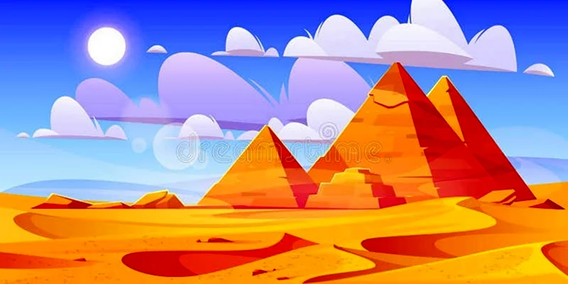 Пустыня пирамиды мультик