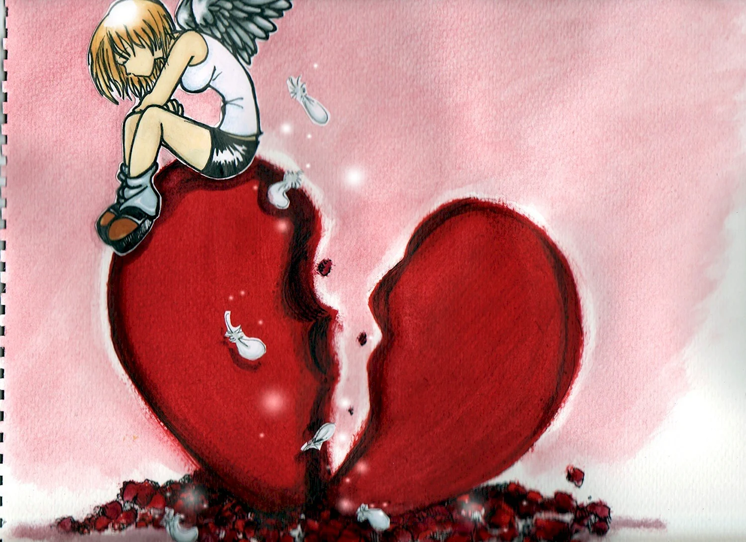 Разбитое сердце от любви