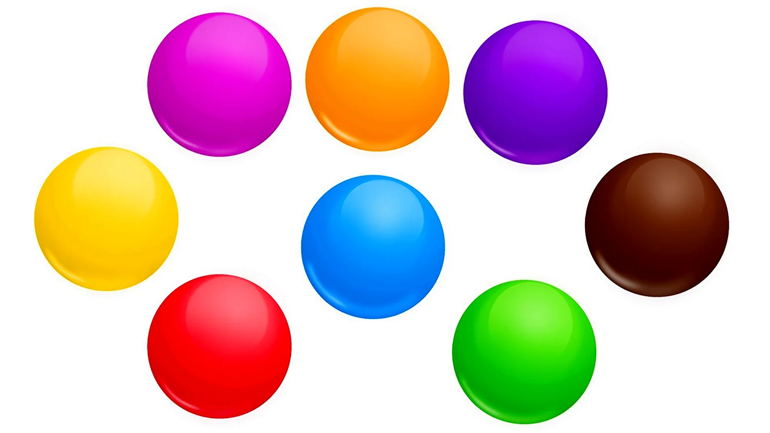 Разноцветные кружочки на прозрачном фоне
