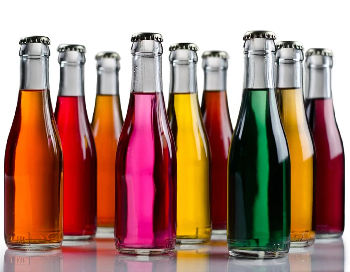 Разноцветные напитки