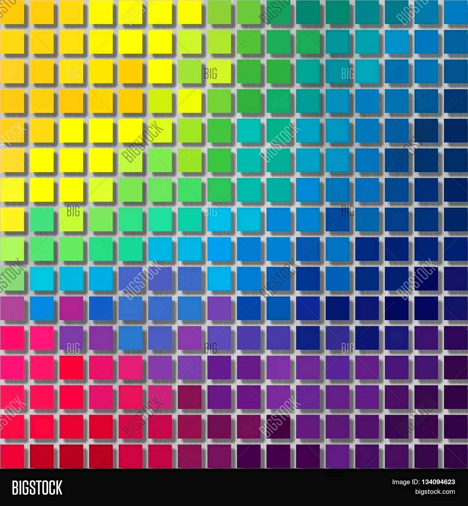 Разноцветные пластиковые квадратики