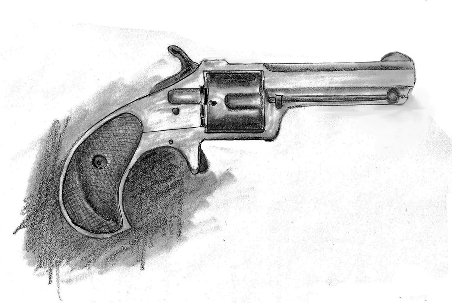 Пистолет рисунок карандашом 61 фото