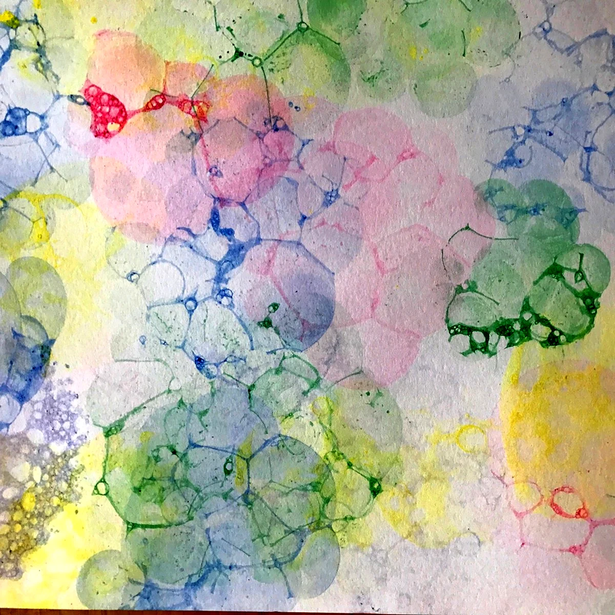 Рисование мыльными пузырями