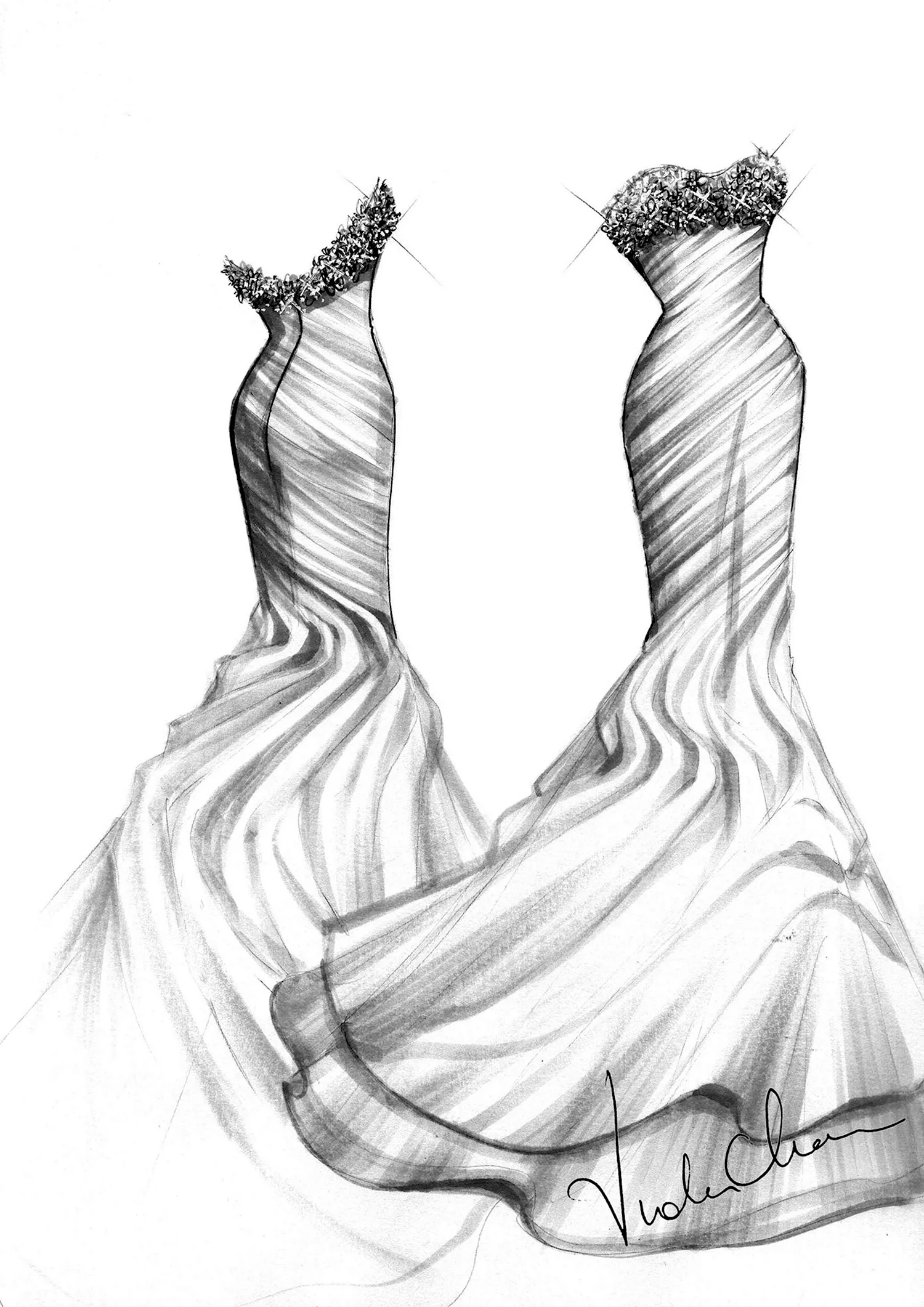 Схемы рисунков на платье для вышивки из бисера