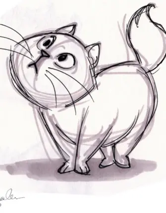 Рисунки котов для срисовки