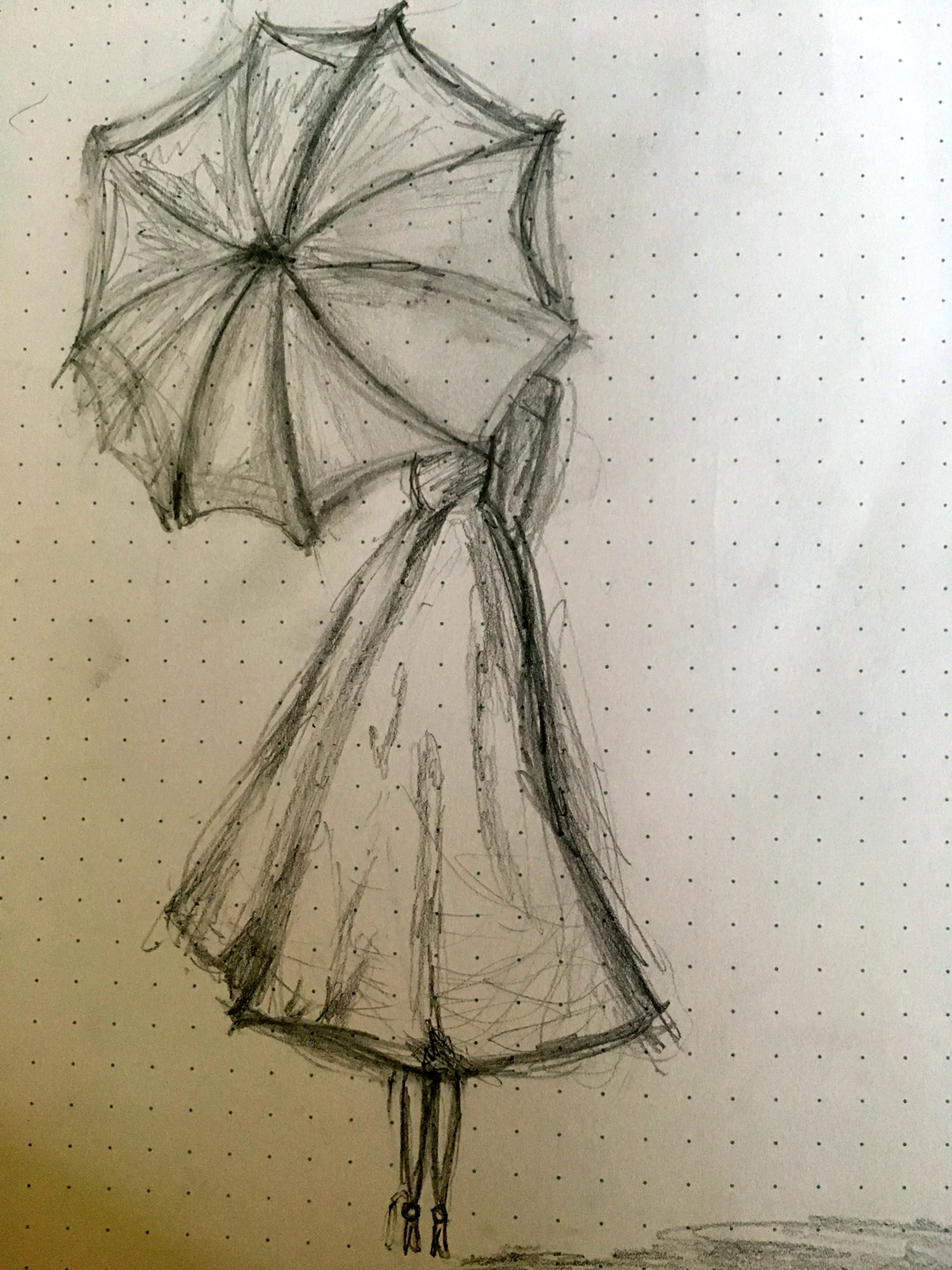 Картинка дама с зонтиком