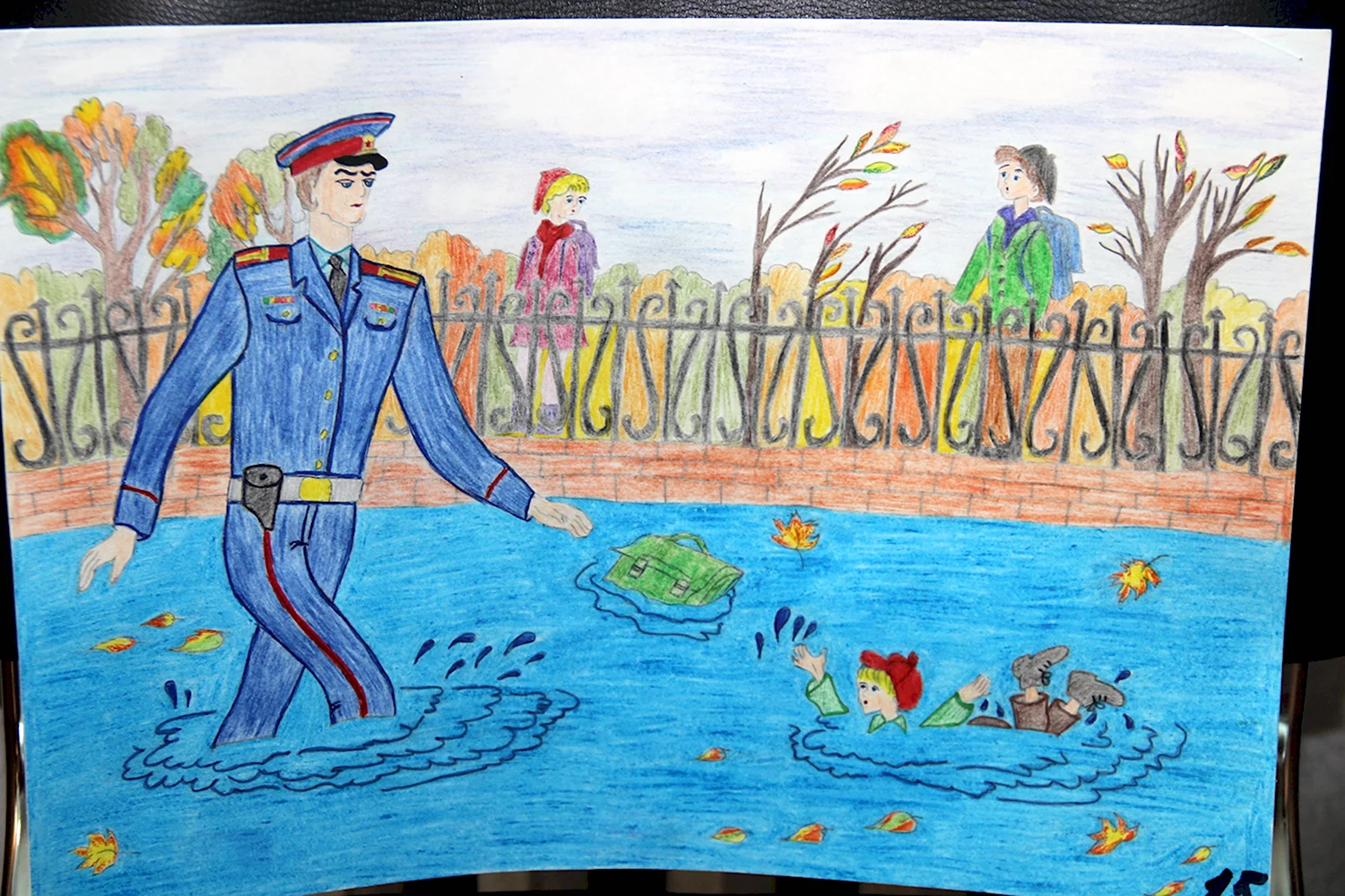 Рисунок ко Дню полиции полиция глазами детей