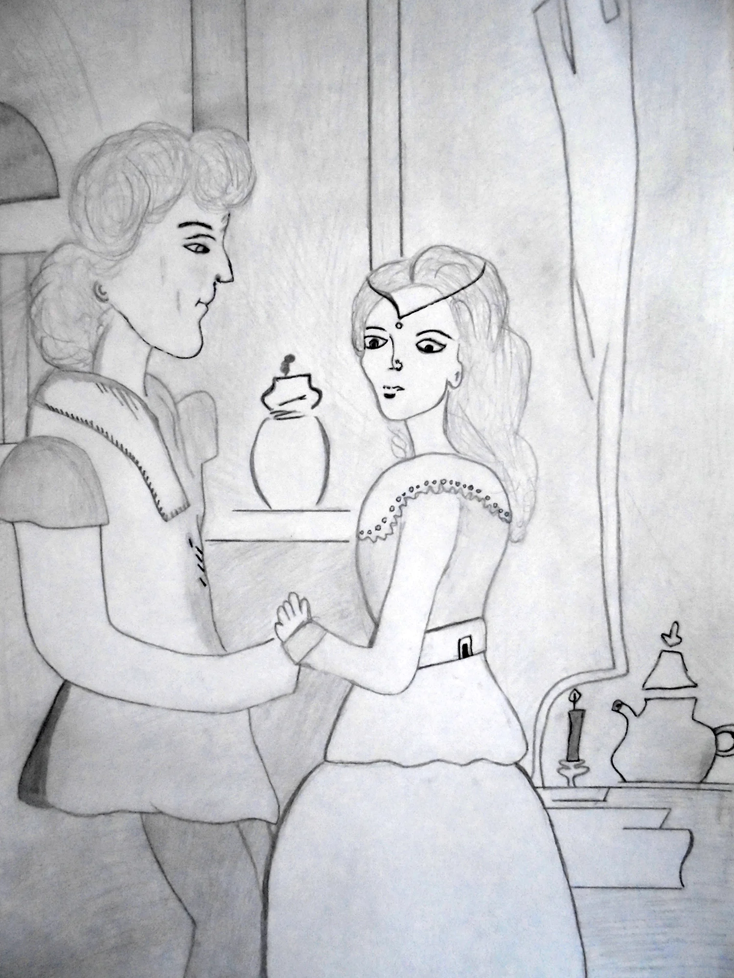 Рисунок на тему Ромео и Джульетта