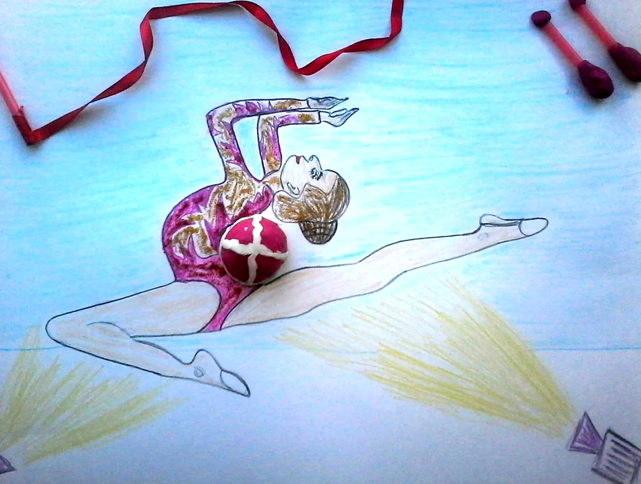 Идеи на тему «Гимнастка» (92) | гимнастика, рисунки, художественная гимнастика