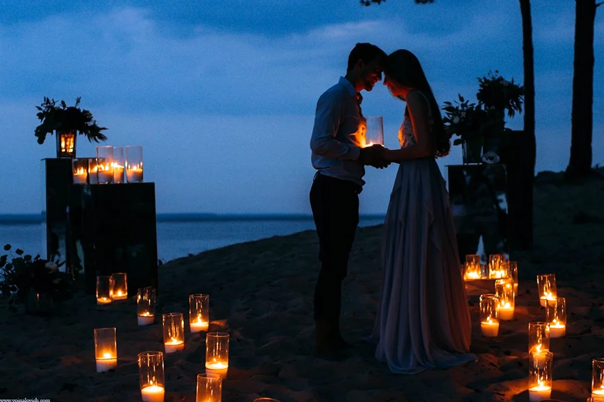 Романтический вечер при свечах