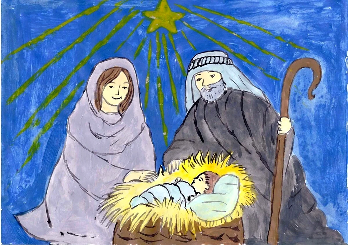 Рисунки на тему рождества христова. Рисунок на тему Рождество – урок ИЗО в начальной школе