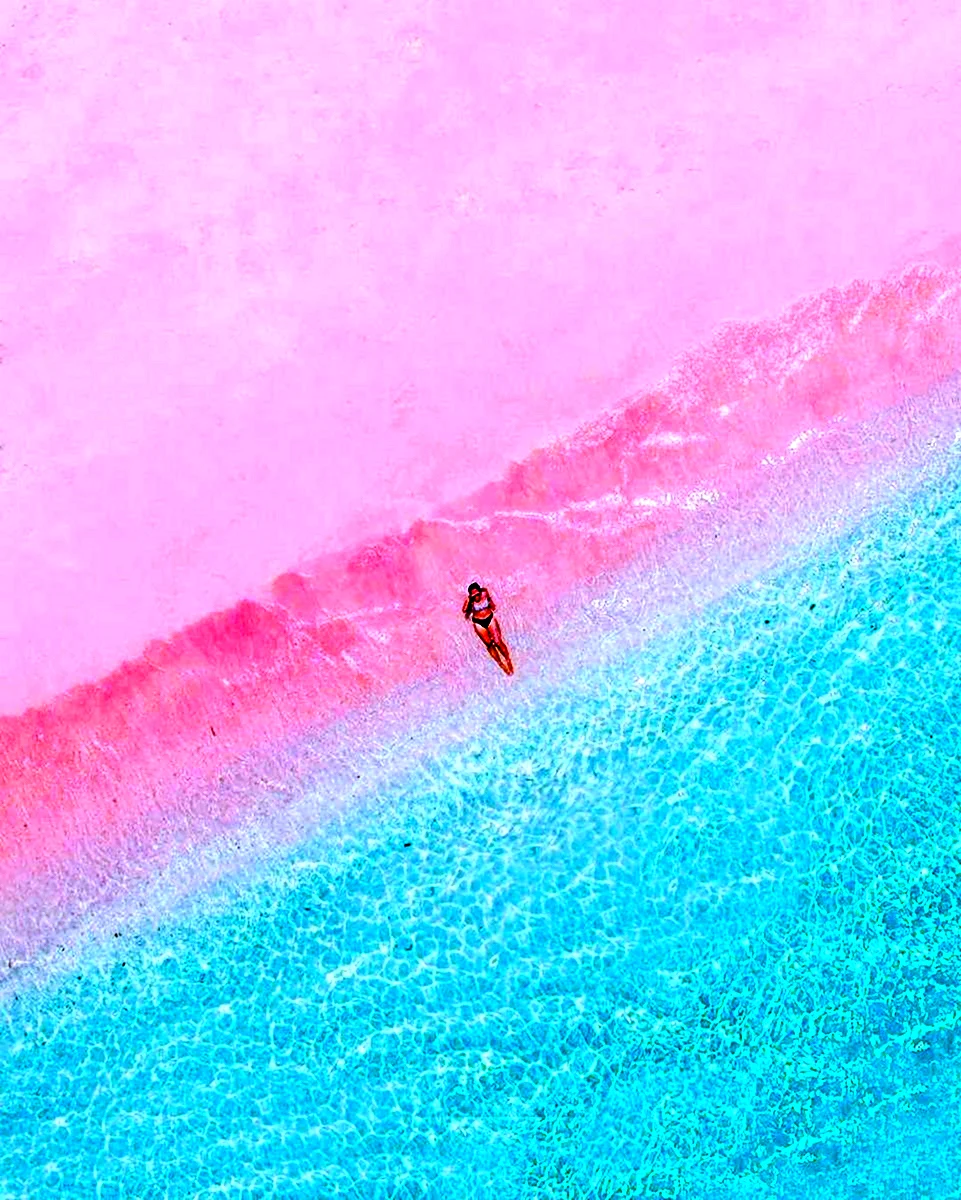 Розовый пляж Пинк Сэнд Бич