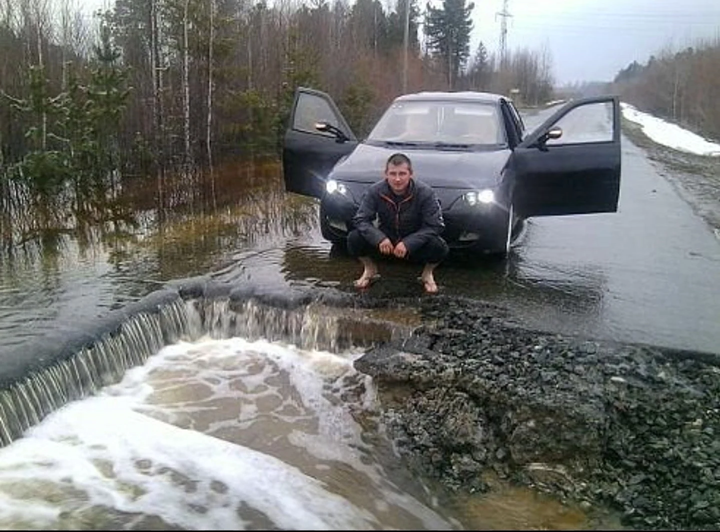 Прикольные картинки на дорогах (55 фото)