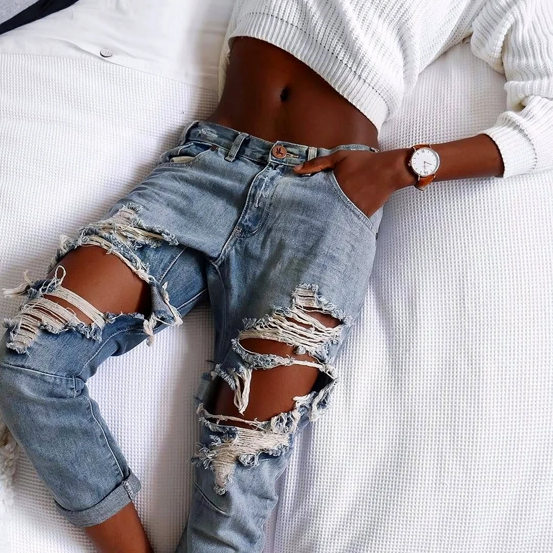 Красивые картинки: рваные джинсы