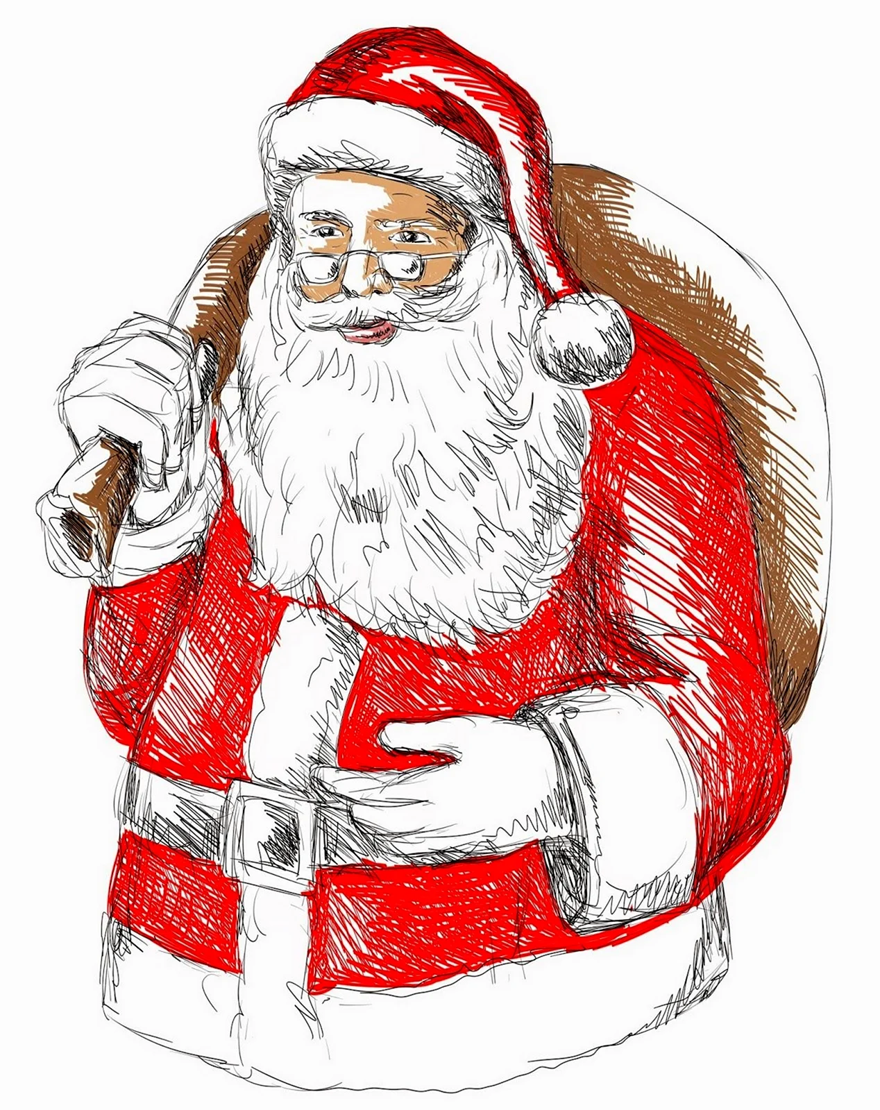 Санта Клаус скетч