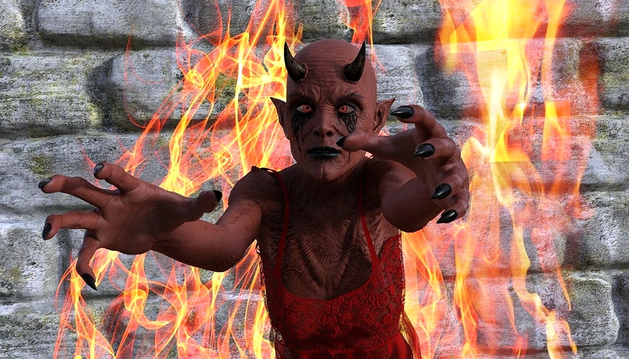 Сатана в огне