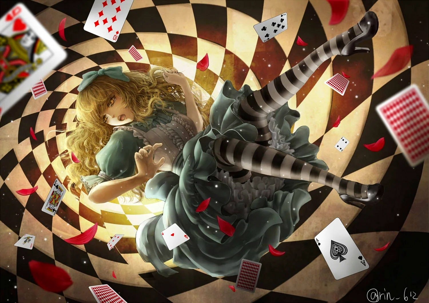 Шахматное поле Алиса в стране чудес