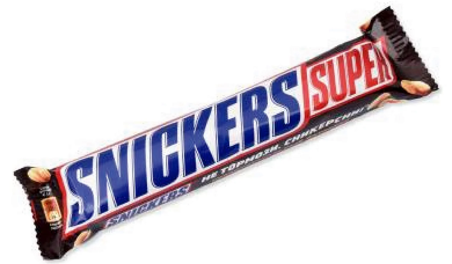 Шоколадный батончик snickers super 80 г
