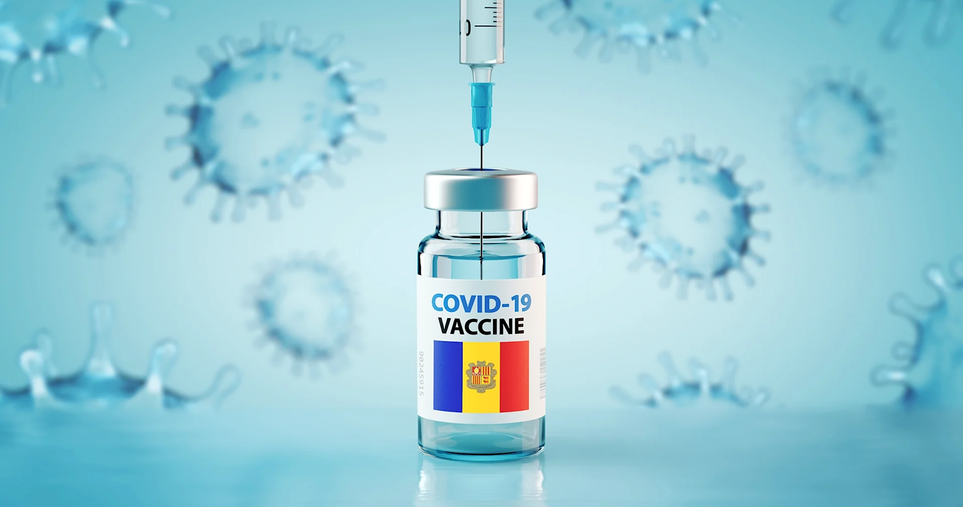 Шприц с вакциной от коронавируса