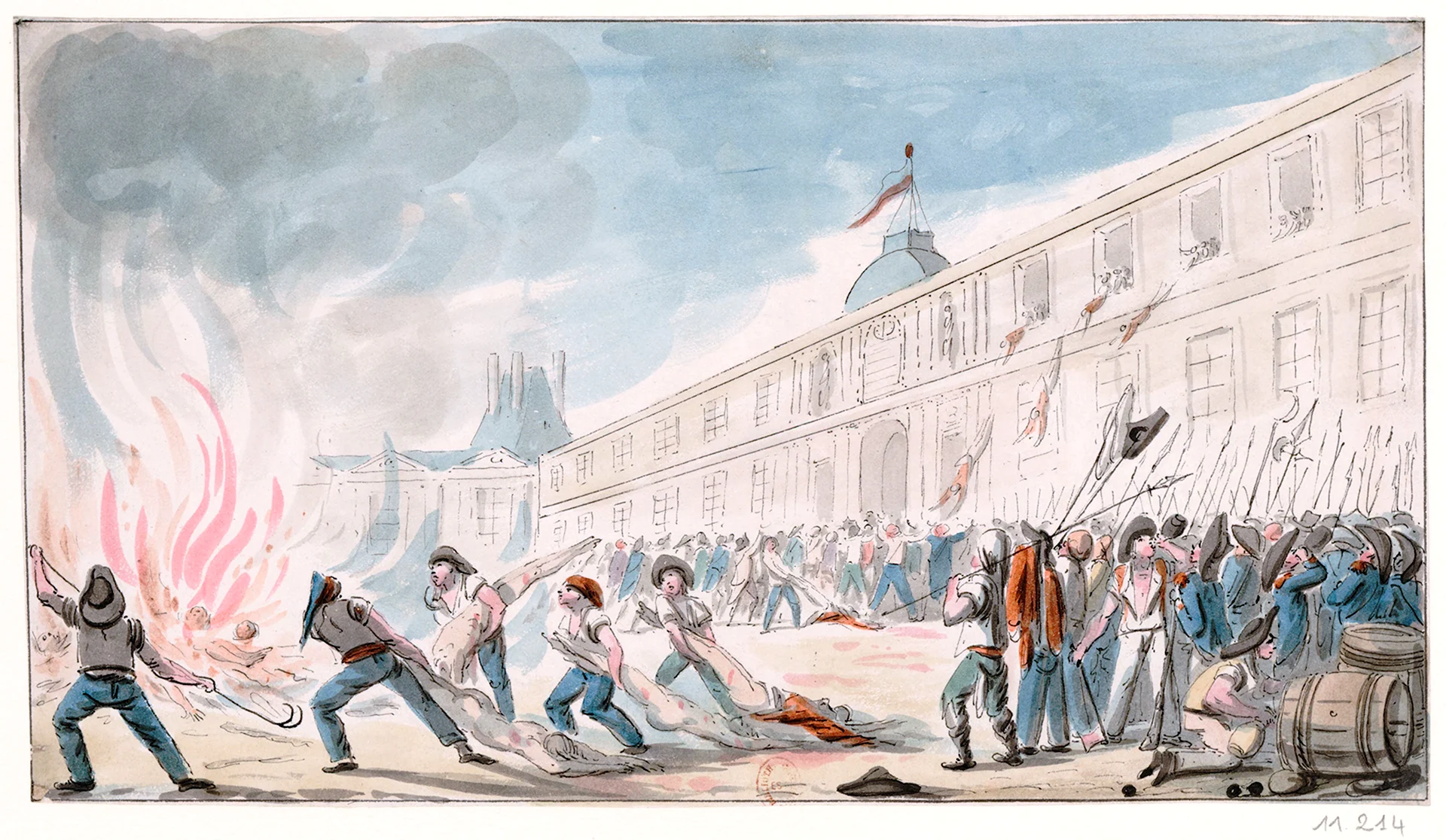 Штурм дворца Тюильри 10 августа 1792 года