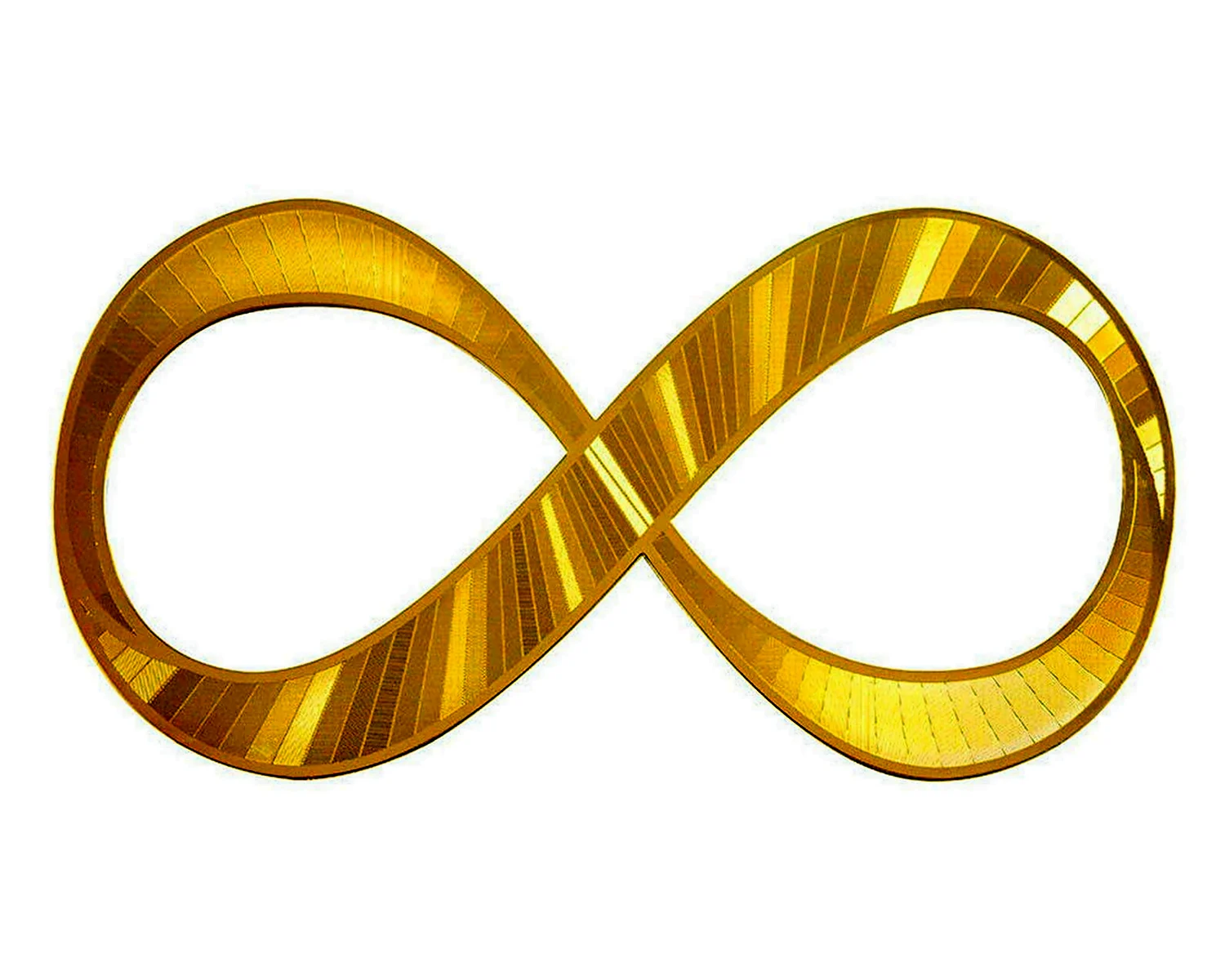 Символ бесконечности золотой