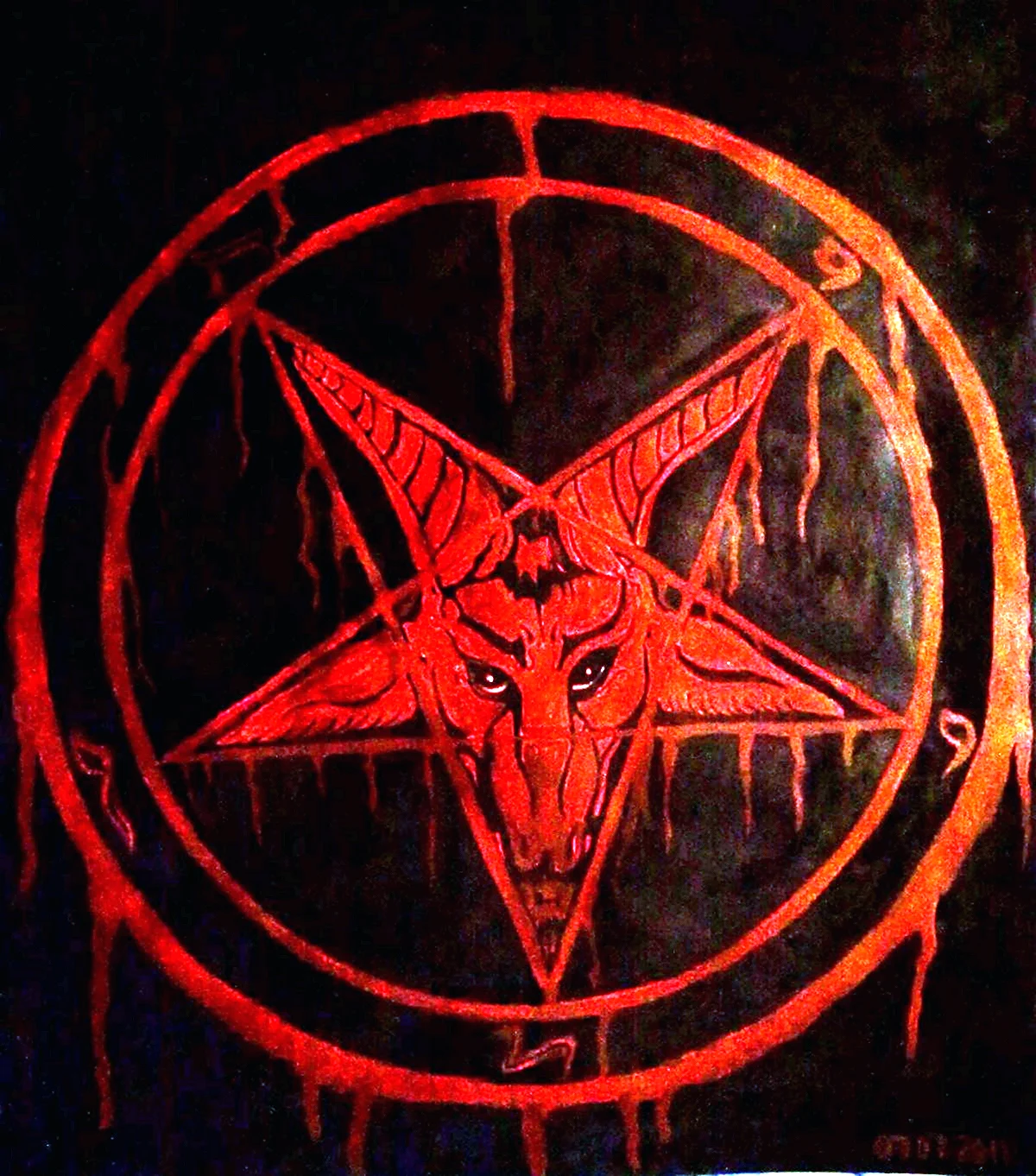 Символ сатаны Бафомет