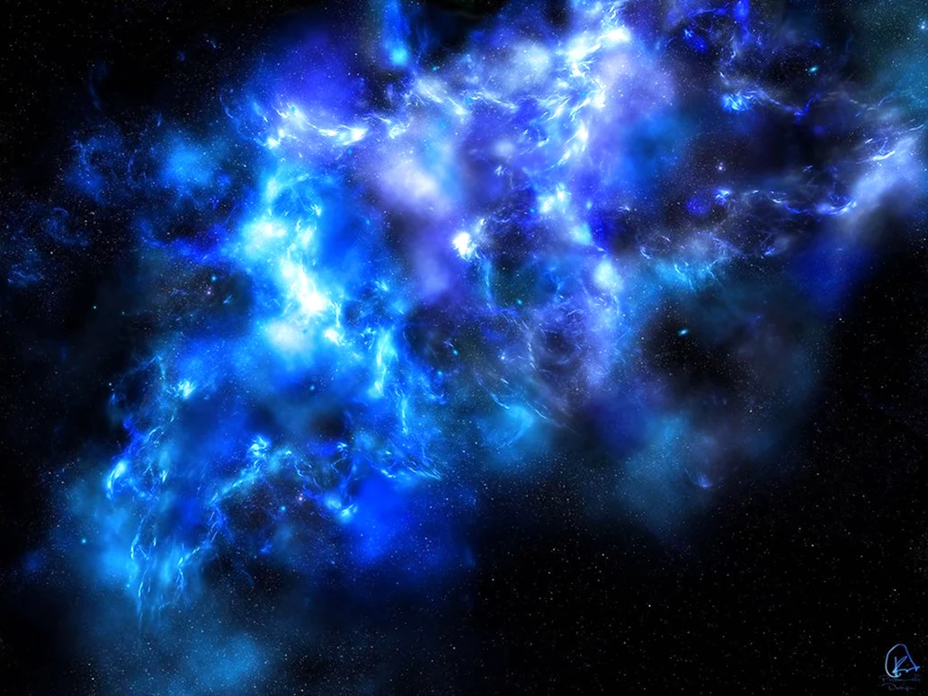 Синий фон космос