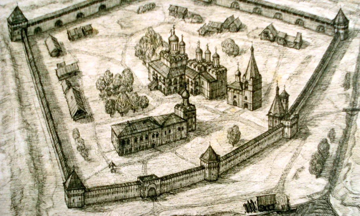 Спасо-Преображенский монастырь Ярославль 17 век