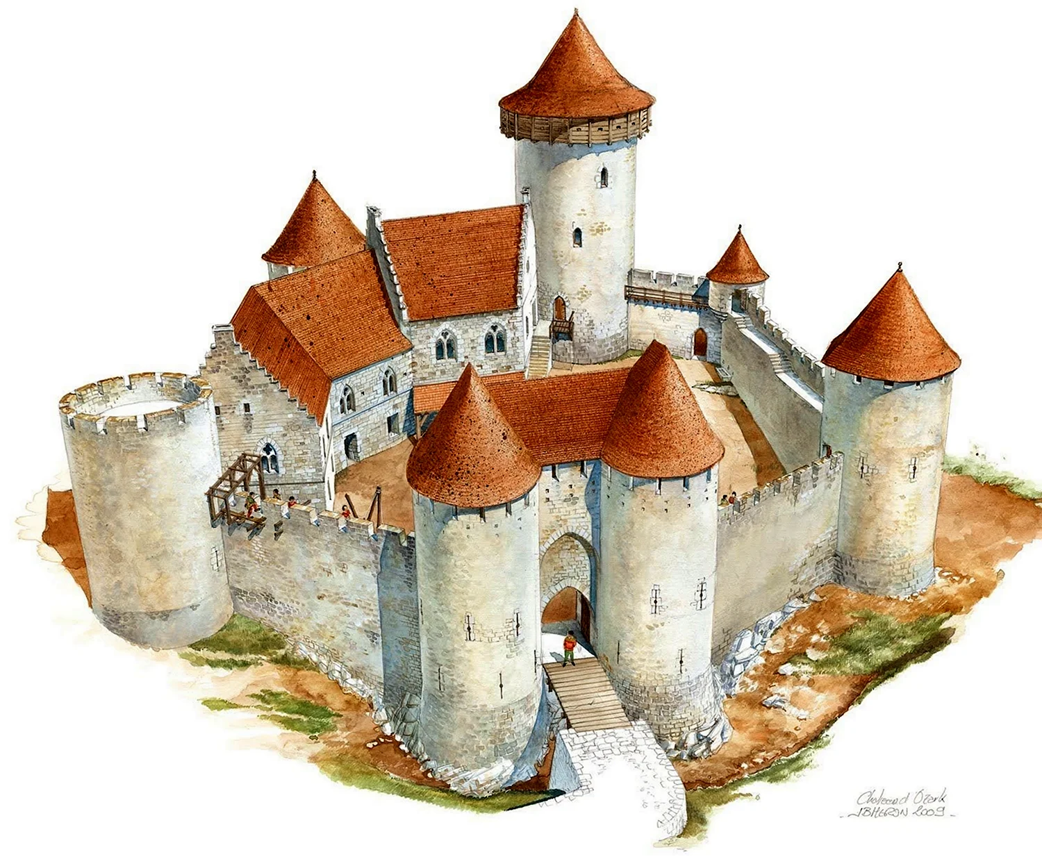 Зарисовки города крепости