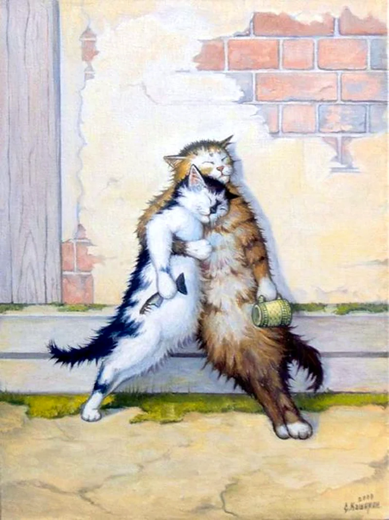 Степан Каширин коты картины