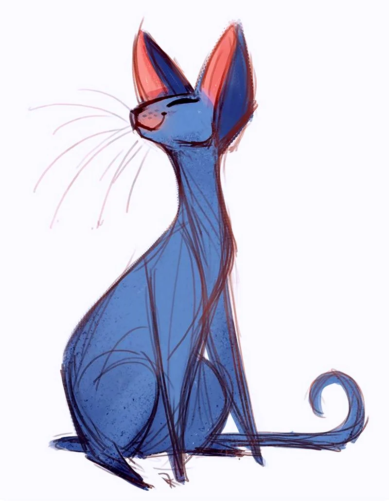 Стили рисования кошек