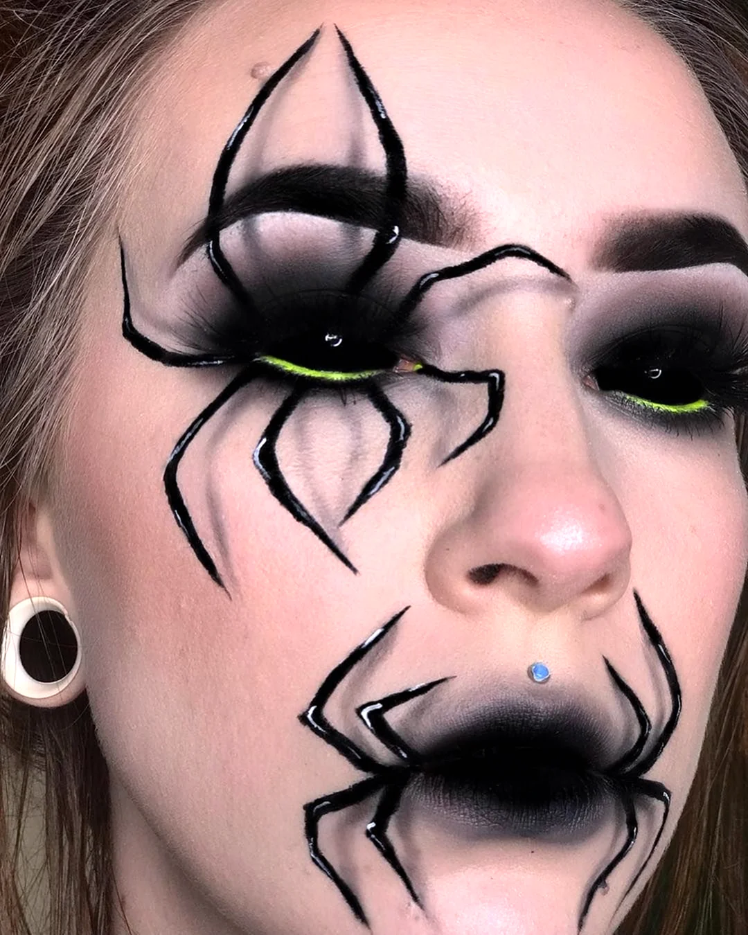 Страшный макияж на Хэллоуин