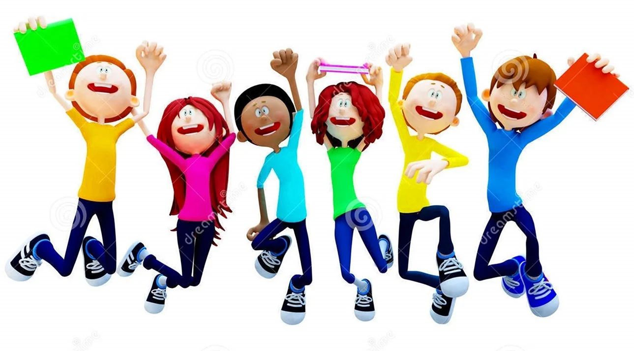 Students celebrate Clipart