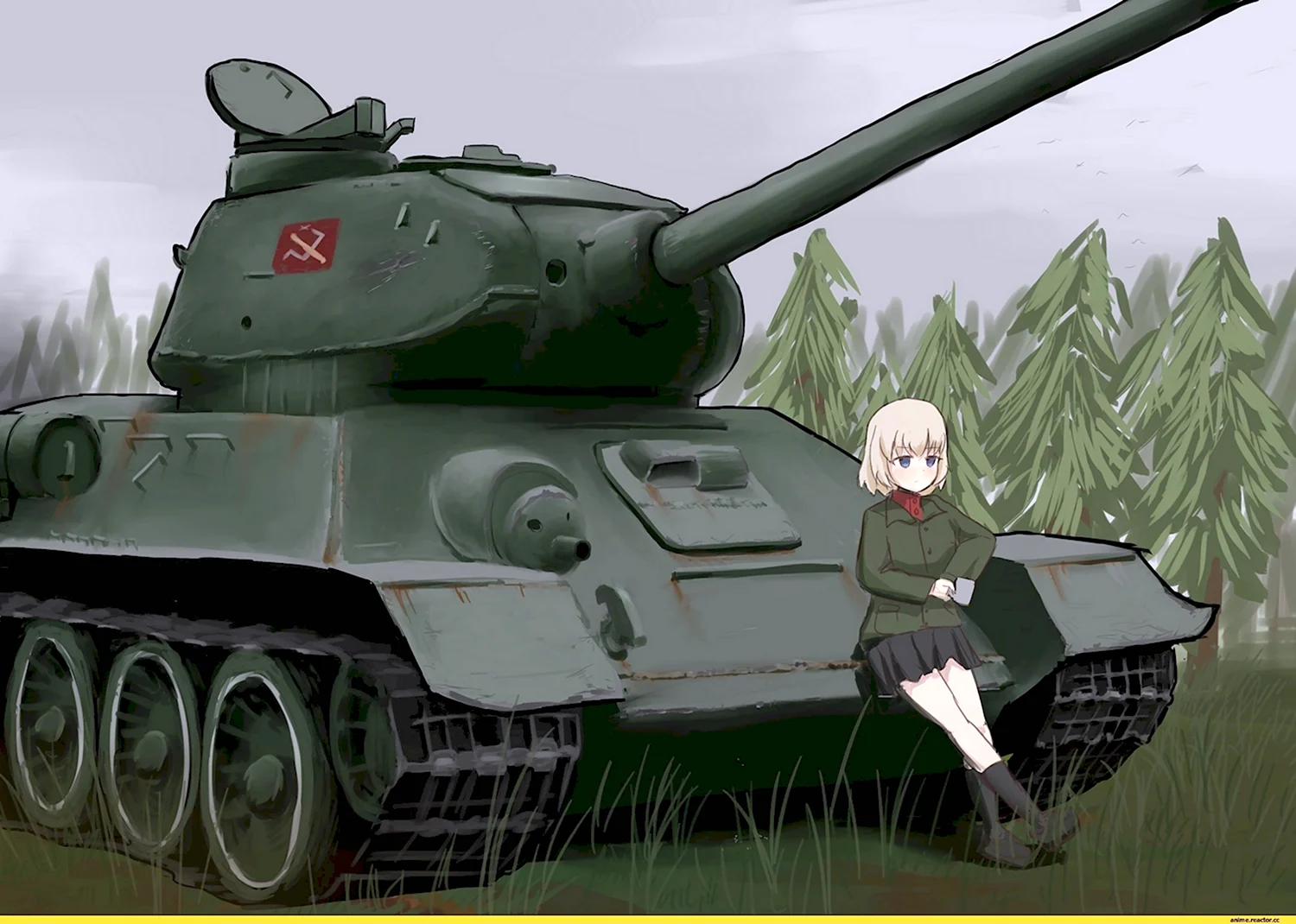 Танк т 34 85 girls und Panzer