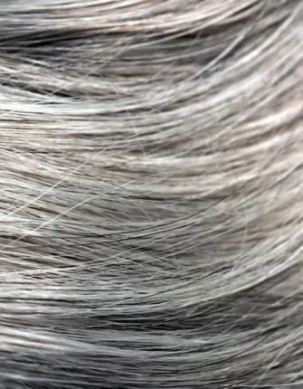 Текстура седых волос