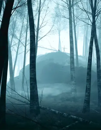 Темный лес Слендермен