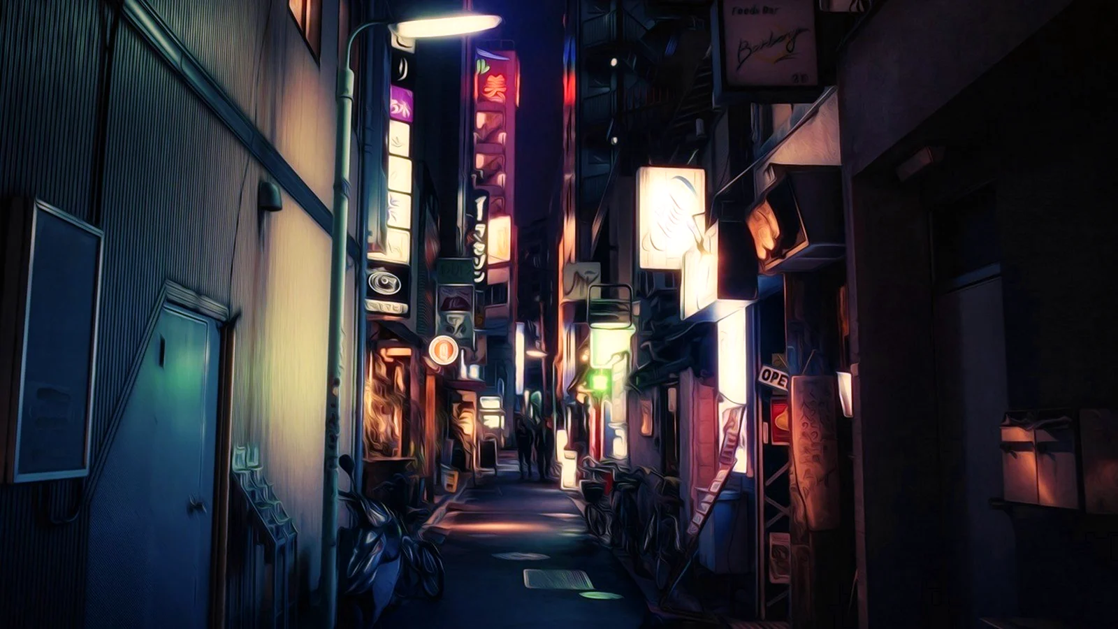 Токио аниме переулок