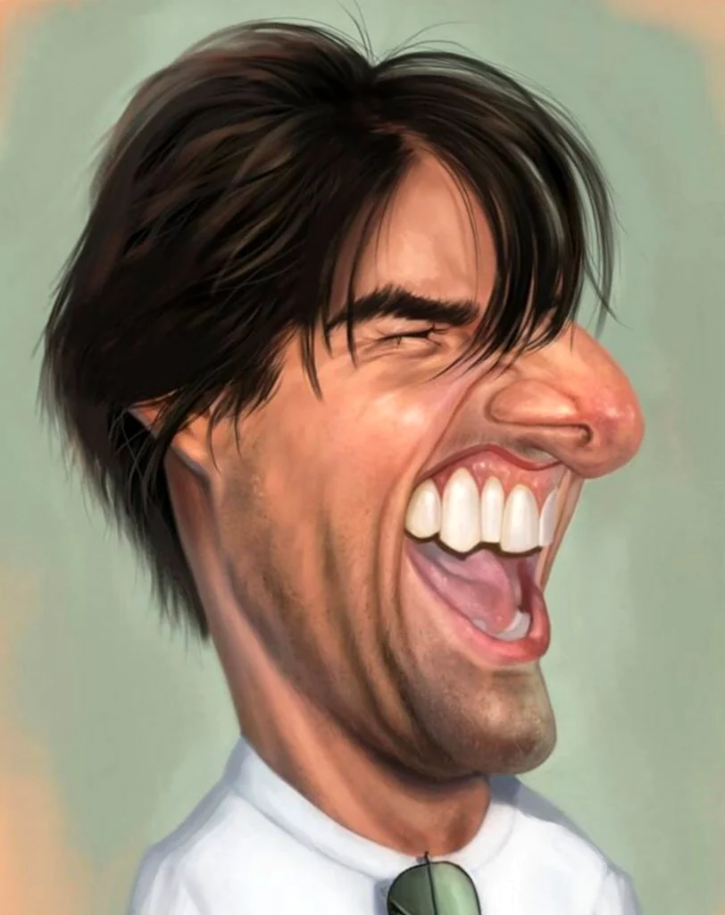 Tom Cruise caricature