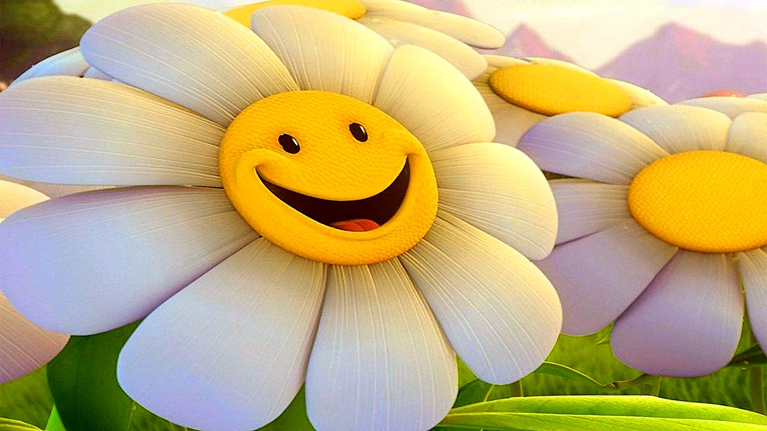 Цветочек улыбается
