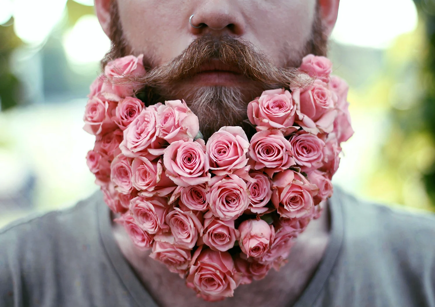 Цветы в бороде