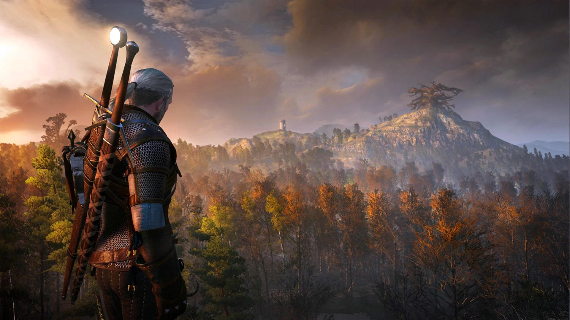 10 величайших игр. Witcher 3. Игра the Witcher 3 Wild Hunt. Ведьмак 3 Геральт со спины.