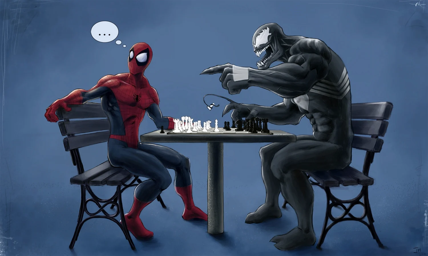Веном и человек паук друзья